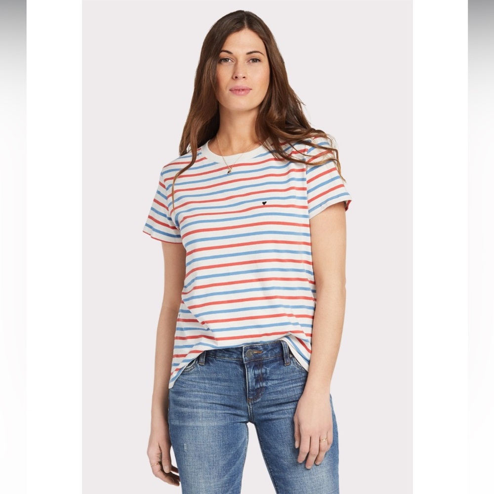 Sub Urban Riot heart striped tee